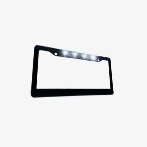 Recon Truck Accessories - 264310BK | Recon Black Aluminum License Plate Frame CREE LED - Image 2