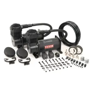 40048 | VIAIR 400C Dual Performance Value Pack Air Compressor 12 Volt In Stealth Black | 150 PSI, Max Air Tank Size 10 Gallon