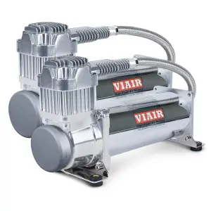 44432 | VIAIR 444C Dual Performance Value Pack Air Compressor 12 Volt In Chrome | 200 PSI, Max Air Tank Size 10 Gallon