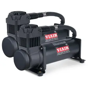 VIAIR - 44442 | VIAIR 444C Dual Performance Value Pack Air Compressor 12 Volt In Stealth Black | 200 PSI, Max Air Tank Size 10 Gallon - Image 1