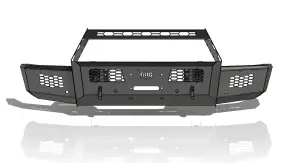 Flog Industries - FIFSS-C2535-2427F-BB | Frontier Series Bull Bar Model Front Bumper 2 Inch Receiver Tube NON Winch Compatible (2024 Silverado 2500 HD, 3500 HD) - Image 1