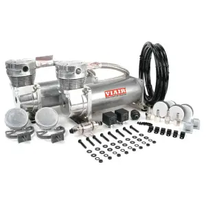 48012 | VIAIR 480C Dual Performance Value Pack Air Compressor 12 Volt In Pewter | 200 PSI, Max Air Tank Size 10 Gallon