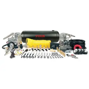 10008 | VIAIR Super Heavy Duty Onboard Air Compressor System 12 Volt | 150 PSI, Includes 2.0 Gallon Air Tank 