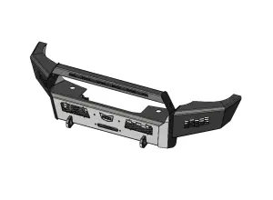 FIFSS-F2555-1116F-BB | Frontier Series Bull Bar Model Front Bumper 2 Inch Receiver Tube NON Winch Compatible (2011-2016 F250, F350 Super Duty)