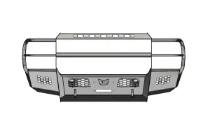 FIFSS-F2555-1116F-FG | Frontier Series Bull Full Guard Front Bumper 2 Inch Receiver Tube NON Winch Compatible (2011-2016 F250, F350 Super Duty)