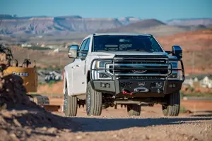 Flog Industries - FIFSS-F2555-1719F-FG | Frontier Series Full Guard Model Front Bumper 2 Inch Receiver Tube NON Winch Compatible (2017-2019 F250, F350 Super Duty) - Image 5