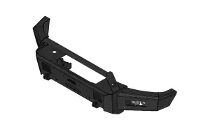 Flog Industries - FIFSS-F2555-2022F-BB | Frontier Series Bull Bar Model Front Bumper 2 Inch Receiver Tube NON Winch Compatible (2020-2022 F250, F350 Super Duty) - Image 2