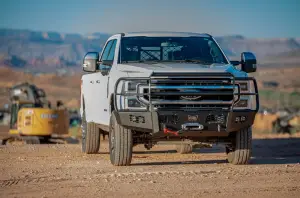 Flog Industries - FIFSS-F2555-2022F-FG | Frontier Series Bull Full Guard Front Bumper 2 Inch Receiver Tube NON Winch Compatible (2020-2022 F250, F350 Super Duty) - Image 5