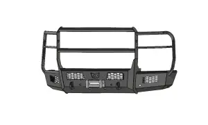 FIFSS-F2555-2022F-FG | Frontier Series Bull Full Guard Front Bumper 2 Inch Receiver Tube NON Winch Compatible (2020-2022 F250, F350 Super Duty)