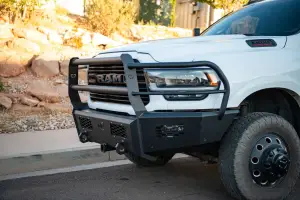 Flog Industries - FIFSS-D2535-2019+F-FG | Frontier Series Full Guard Model Front Bumper 2 Inch Receiver Tube NON Winch Compatible (2019-2024 Ram 2500, 3500) - Image 4