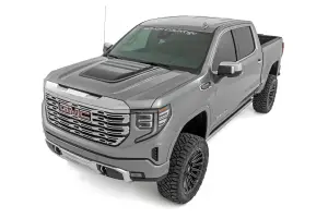 Rough Country - HS40010-G1C | Rough Country Hood Scoop GMC Sierra 1500 (2019-2024) | Light Steel Gray - Image 5