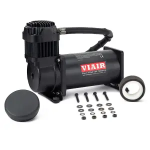 400SB | VIAIR 400C VMS Air Compressor 12 Volt In Stealth Black | 150 PSI, Max Air Tank Size 5 Gallon