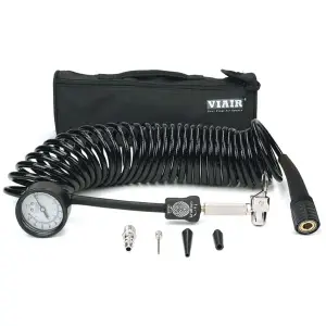 00026 | VIAIR 5 In 1 Inflator / Deflator Coil Hose | 0-150 PSI, No Storage Bag