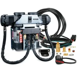 VIAIR - 80300 | VIAIR Dual 400C VMS Air Compressor With Cradle Bracket 12 Volt In Chrome | 150 PSI, Max Air Tank Size 10.0 Gallon - Image 2