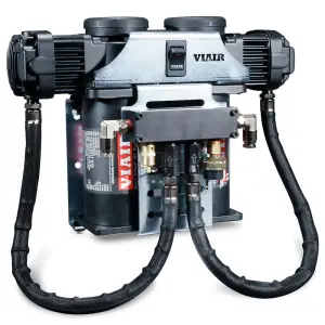 VIAIR - 80300 | VIAIR Dual 400C VMS Air Compressor With Cradle Bracket 12 Volt In Chrome | 150 PSI, Max Air Tank Size 10.0 Gallon - Image 3