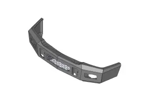 Flog Industries - FISDS-C2535-0307F | Flog Steel Demon Series Base Front Bumper (2003-2007 Silverado, Sierra 2500 HD, 3500 HD) - Image 2