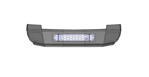 Flog Industries - FISD-C2535-0810F | Flog Steel Demon Series Base Front Bumper NO Parking Sensors (2008-2010 Silverado 2500 HD, 3500 HD) - Image 1