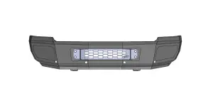 Flog Industries - FISD-C2535-1114F | Flog Steel Demon Series Base Front Bumper NO Parking Sensors (2011-2014 Silverado 2500 HD, 3500 HD) - Image 2