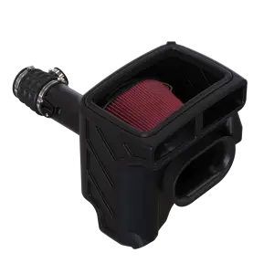 S&B Filters - 75-5211 | S&B Filters Cold Air Intake (2017-2024 Titan V8-5.6L) Oiled Cotton Cleanable Red - Image 1