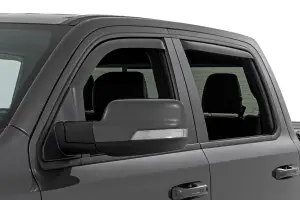 Rough Country - 841924 | Rough Country Side Window Deflectors In Channel Rain Guard For Ram 1500 (2019-2025) / 1500 TRX (2021-2024) - Image 2