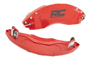 Rough Country - 71153 | Rough Country Caliper Front And Rear Covers For Ford F-250 Super Duty 2/4WD (2023-2024) | Red - Image 3