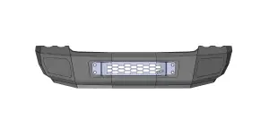 Flog Industries - FISD-D2535-0305F | Flog Steel Demon Series Base Front Bumper (2003-2005 Ram 2500, 3500 Pickup) - Image 1