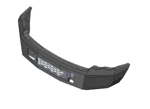 Flog Industries - FISD-D2535-0305F | Flog Steel Demon Series Base Front Bumper (2003-2005 Ram 2500, 3500 Pickup) - Image 2