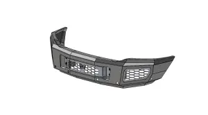 Flog Industries - FISD-D2535-2019+F | Flog Steel Demon Series Base Front Bumper (2019-2024 Ram 2500, 3500 Pickup) - Image 1