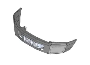 Flog Industries - FISD-D4555-2019+F | Flog Steel Demon Series Base Front Bumper (2019-2024 Ram 4500, 5500 Pickup) - Image 2