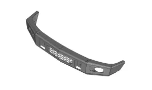 Flog Industries - FISDM-F2535-9298F | Flog Steel Demon Series Base Front Bumper (1992-1998 F250, F350 Pickup) - Image 2