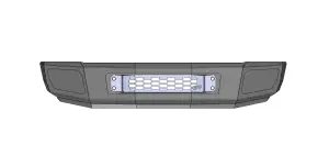 Flog Industries - FISD-F2535-0810F | Flog Steel Demon Series Base Front Bumper (2008-2010 F250, F350 Super Duty) - Image 2