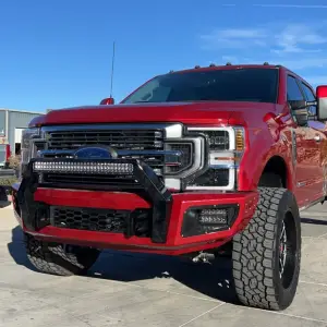 Flog Industries - FISD-F2535-2022F-S | Flog Steel Demon Series Base Front Bumper WITH Adaptive Cruise (2020-2022 F250, F350 Super Duty) - Image 3