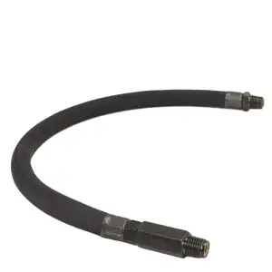 92796 | VIAIR Stainless Steel Braided Leader Hose Black Sleeved | 1/4" (M) Swivel, 24"