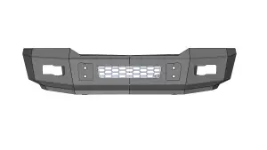 Flog Industries - FISDS-G2535-0307F | Flog Steel Demon Series Base Front Bumper (2003-2007 Sierra 2500, 3500) - Image 2