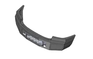 Flog Industries - FISD-G2535-1114F | Flog Steel Demon Series Base Front Bumper NO Parking Sensors (2011-2014 Sierra 2500, 3500) - Image 2