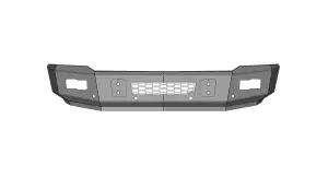 Flog Industries - FISDS-G1500-1415F-S | Flog Steel Demon Series Base Front Bumper WITH Parking Sensors (2014-2015 Sierra 1500) - Image 1