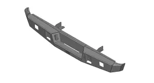 Flog Industries - FIDSM-C1535-8187R | Flog Steel Demon Series Base Rear Bumper (1981-1987 K10, K20, K30 Pickup) - Image 1