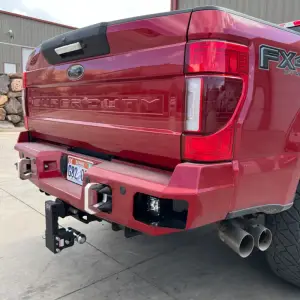 Flog Industries - FIDS-F2545-1722R-S | Flog Steel Demon Series Base Rear Bumper WITH Parking Sensors (2017-202022 F250, F350, F450 Super Duty) - Image 5