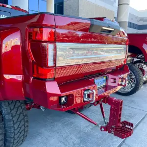 Flog Industries - FIDS-F2545-1722R-S | Flog Steel Demon Series Base Rear Bumper WITH Parking Sensors (2017-202022 F250, F350, F450 Super Duty) - Image 4