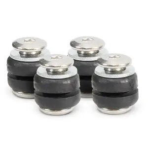 96001 | VIAIR Improved Compressor Vibration Isolators In Silver For C Models And Dual Packs | Set of 4, For Series 90/100/200/300/400/450