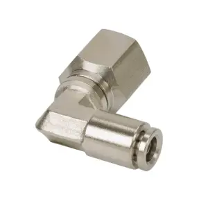 11854 | VIAIR 90 Degree Swivel Elbow Push To Connect Fitting | Pack Of 2, 1/8" NPT (F), 1/8" Airline