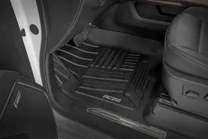 Rough Country - FF-2161 | Rough Country Flex-Fit Floor Mats For Crew Cab Chevrolet Silverado/GMC Sierra 1500/2500 HD/3500 HD (2019-2024) | Front, Front Bucket - Image 2