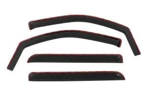 Rough Country - 811419 | Rough Country Side Window Deflectors In Channel Rain Guard For Crew Cab Chevrolet Silverado / GMC Sierra 1500/2500 HD/3500 HD (2014-2019) - Image 1