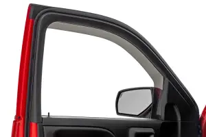 Rough Country - 811419 | Rough Country Side Window Deflectors In Channel Rain Guard For Crew Cab Chevrolet Silverado / GMC Sierra 1500/2500 HD/3500 HD (2014-2019) - Image 4