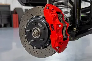 Rough Country - 95105 | Rough Country Performance Brake System For Jeep Wrangler JL / Wrangler JL Unlimited | 2018-2024 | Front, Red Finish Calipers - Image 15