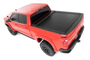 Rough Country - 46120581A | Rough Country Retractable Bed Cover (2019-2025 Silverado, Sierra 1500 2WD/4WD 5'10" Bed | Short Bed) - Image 3