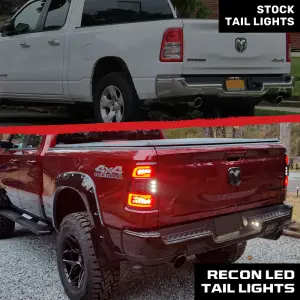 Recon Truck Accessories - 264338BK | Recon (Replaces OEM Halogen) Smoked Scanning Amber Turn Signal (2019-2023 Ram 1500) - Image 7