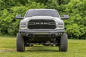 Rough Country - 10806A | Rough Country Front Bumper With Black Series LED Cubes Lights & Light Bar (2019-2024 Ram 2500 2WD/4WD) - Image 6