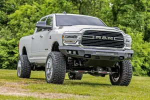 Rough Country - 10806A | Rough Country Front Bumper With Black Series LED Cubes Lights & Light Bar (2019-2024 Ram 2500 2WD/4WD) - Image 7