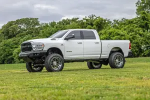 Rough Country - 10806A | Rough Country Front Bumper With Black Series LED Cubes Lights & Light Bar (2019-2024 Ram 2500 2WD/4WD) - Image 8